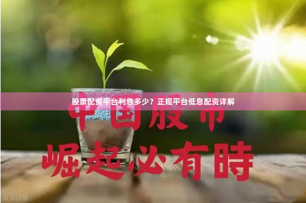 股票配资平台利息多少？正规平台低息配资详解